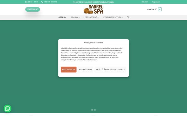 Screenshot of barrelspa.hu