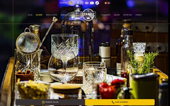Screenshot of barrelspub.ro