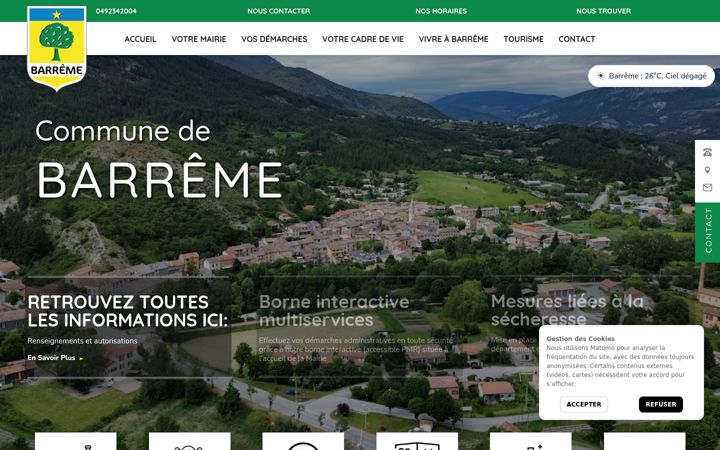 Screenshot of barreme.fr
