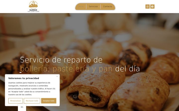 Screenshot of barreneogizerbitzua.com