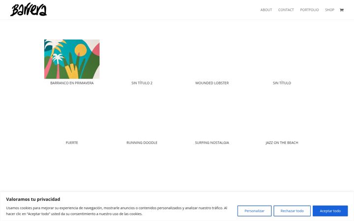Screenshot of barrerart.com