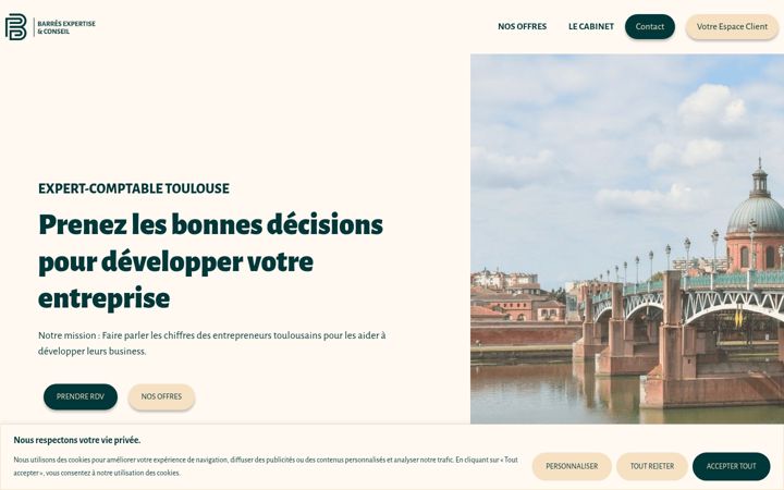 Screenshot of barres-expertise.fr