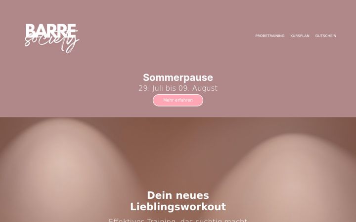 Screenshot of barresociety.de