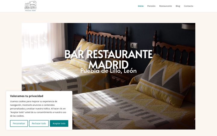 Screenshot of barrestaurantemadrid.es