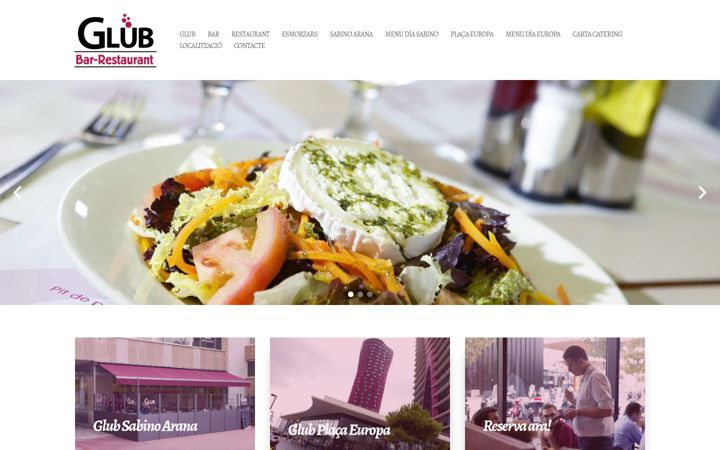Screenshot of barrestaurantglub.com