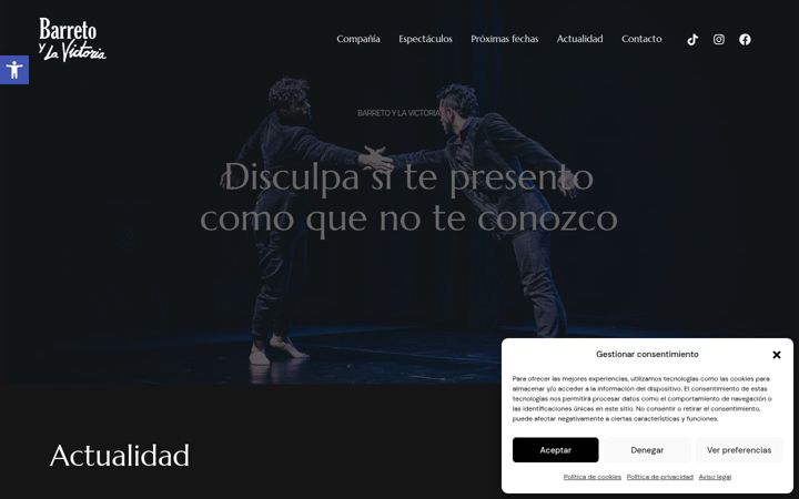Screenshot of barretoylavictoria.com