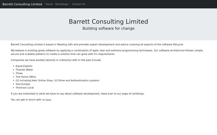 Screenshot of barrett-consulting.co.uk