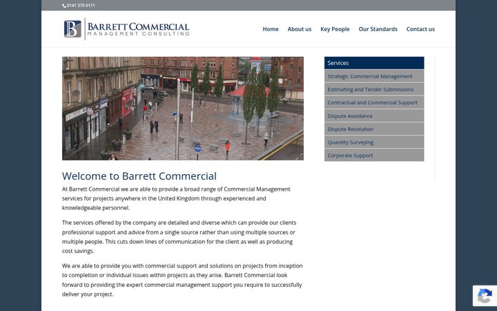 Screenshot of barrettcommercial.com