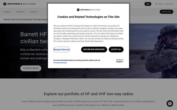 Screenshot of barrettcommunications.com.au
