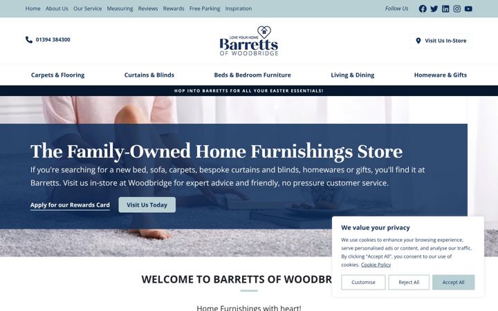 Screenshot of barretts.co.uk