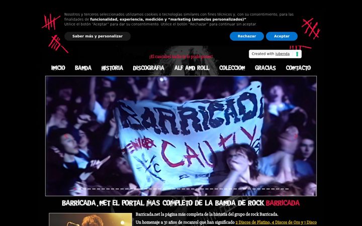 Screenshot of barricada.net