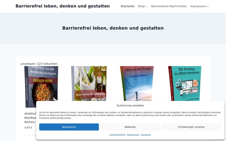 Screenshot of barrierefrei.biz