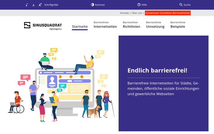Screenshot of barrierefreie-internetseiten.de