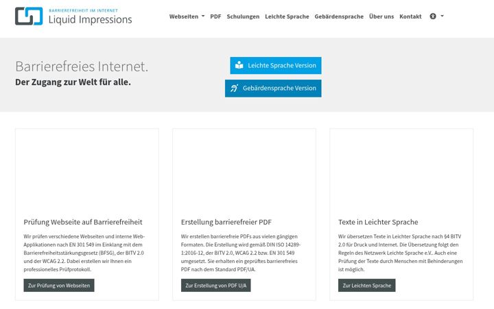 Képernyőkép: barrierefreie-werbeagentur.de
