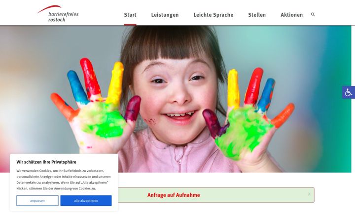 Screenshot of barrierefreies-rostock.de