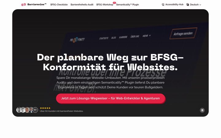 Screenshot of barrierenlos.com