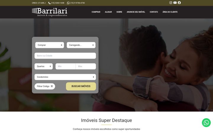 Skærmbillede af barrilari.com.br
