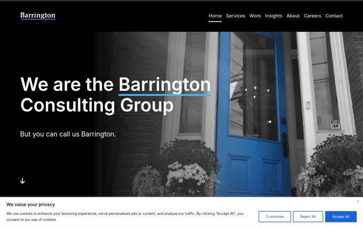 Captura de pantalla de barringtongrp.ca