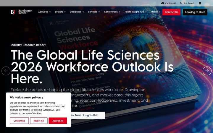 Screenshot of barringtonjames.com