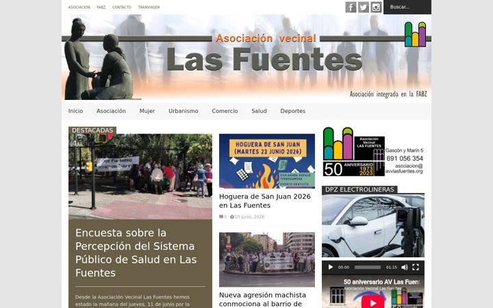 Screenshot of barriodelasfuentes.org