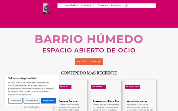 Screenshot of barriohumedo.com