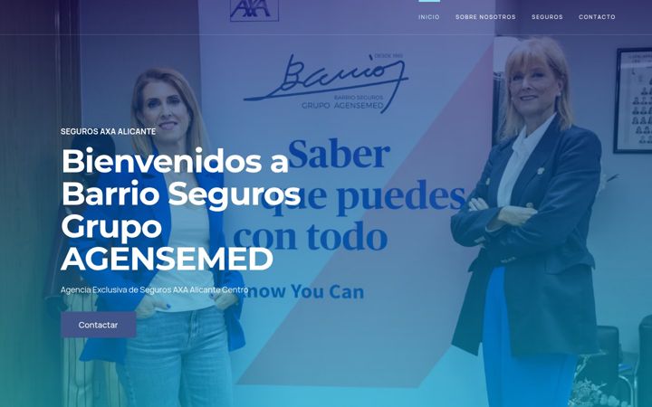 Screenshot of barriosegurosalicante.com