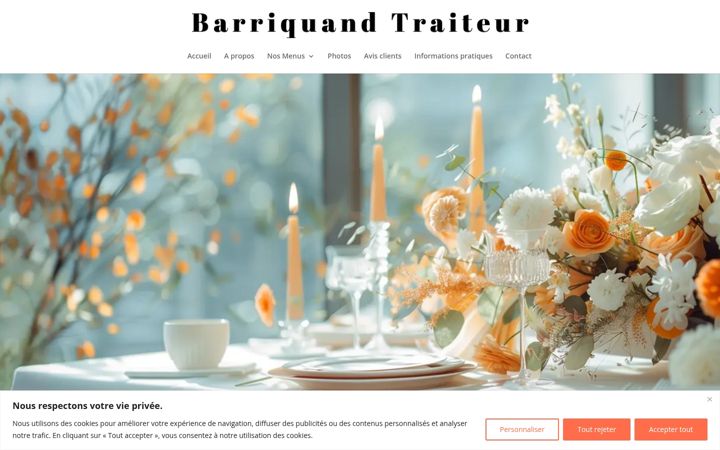 Screenshot of barriquand-traiteur.fr