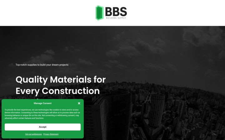 Screenshot of barristerbuildingsupply.com