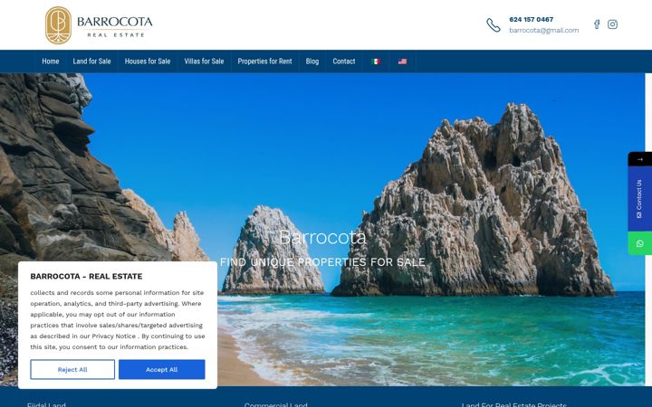 Screenshot of barrocota.com