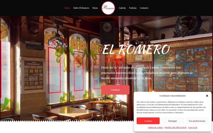 Screenshot of barromero.com
