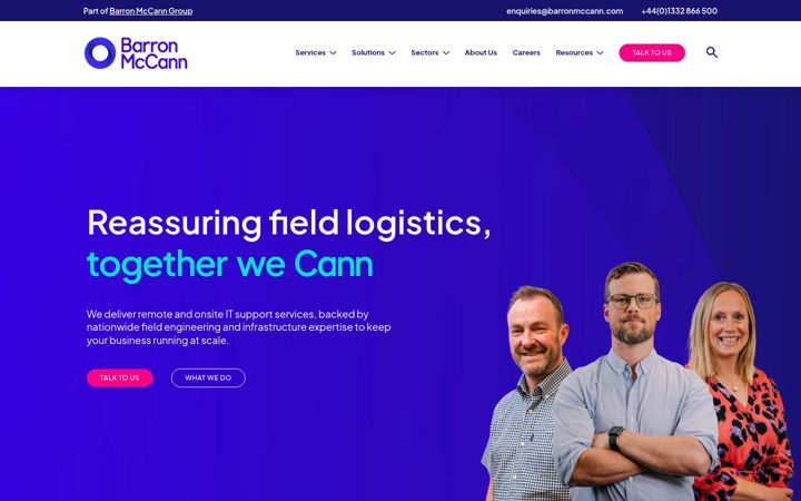 Screenshot of barronmccann.com