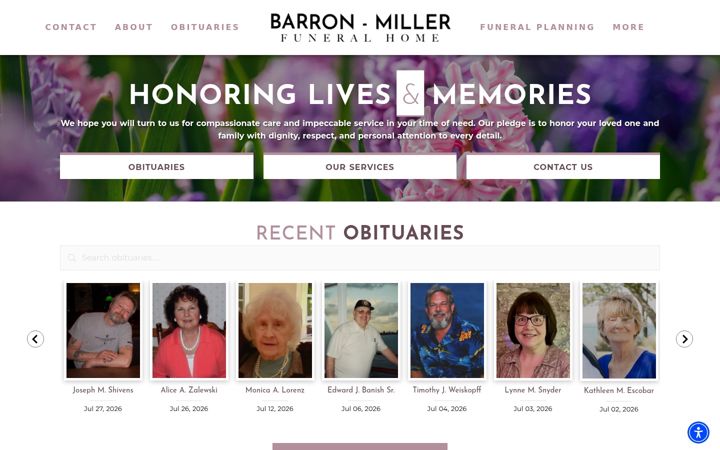 Screenshot of barronmillerfh.com