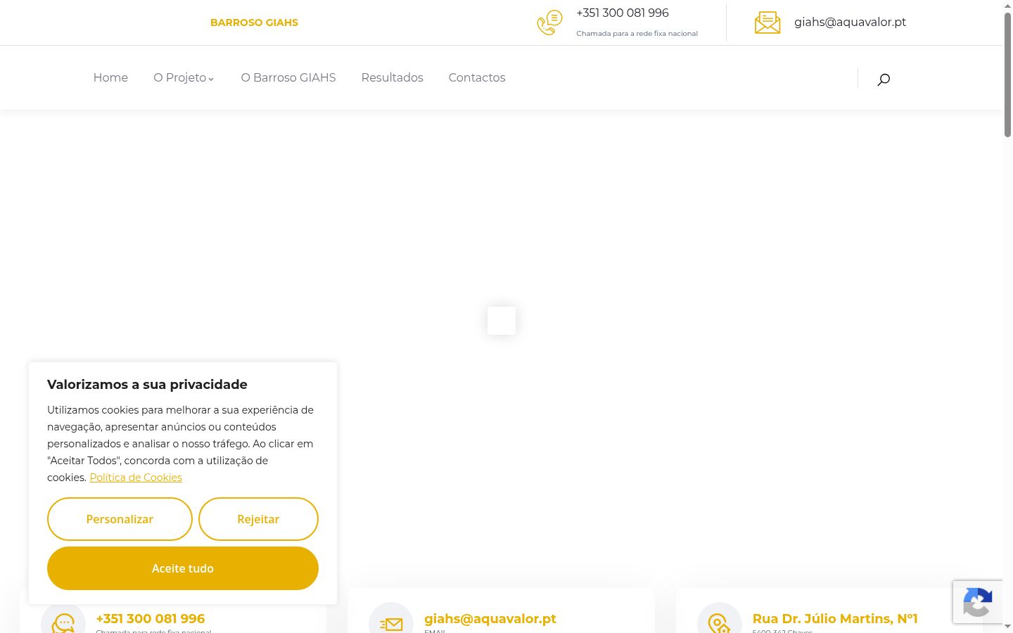 Capture d'écran de la bannière de consentement affichée avant toute interaction