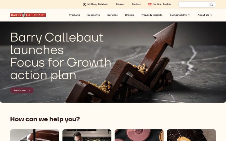Screenshot of barry-callebaut.com