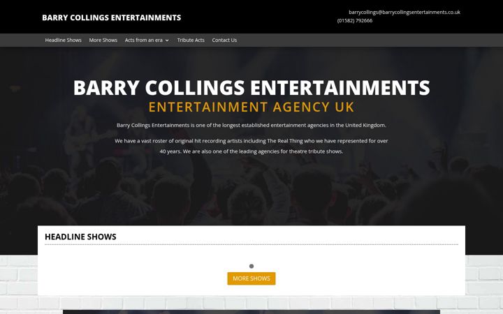 Snímek obrazovky barrycollings.co.uk