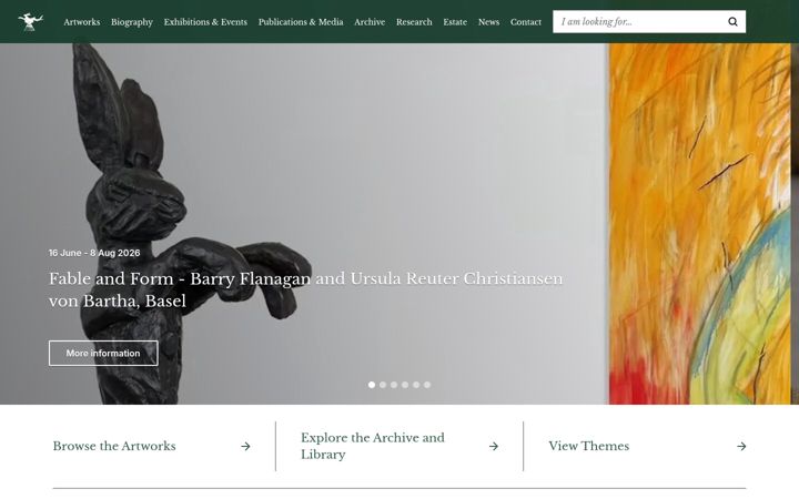 Screenshot of barryflanagan.com