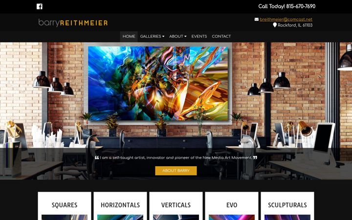Screenshot of barryreithmeier.com