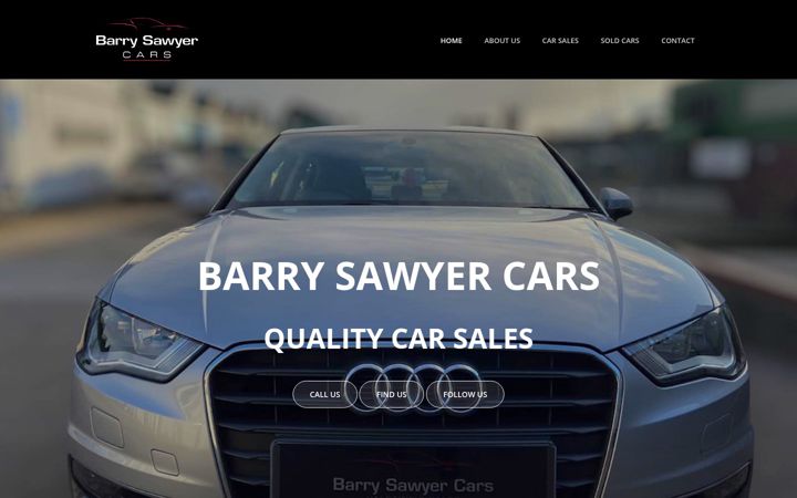 Screenshot of barrysawyercars.co.uk