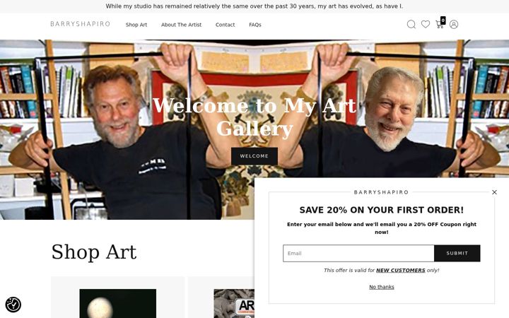Screenshot of barryshapiro.art