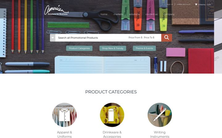 Screenshot of barryspromos.com