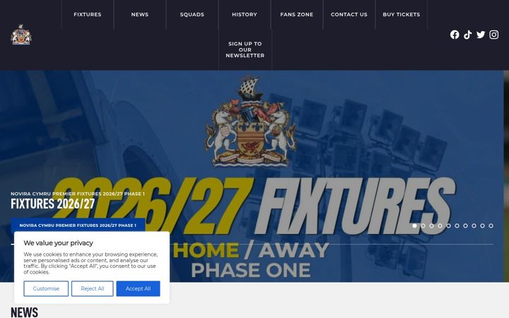 Screenshot of barrytown.co.uk