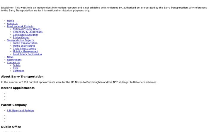 Screenshot of barrytransportation.ie