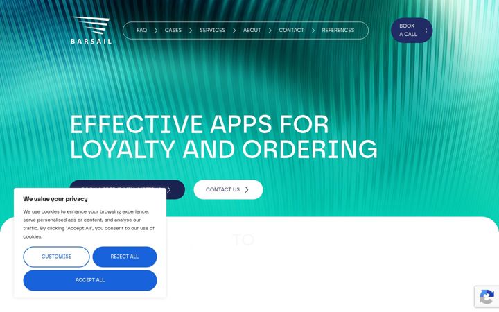Screenshot of barsail.com