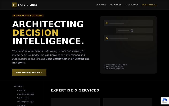 Screenshot of barsandlines.com