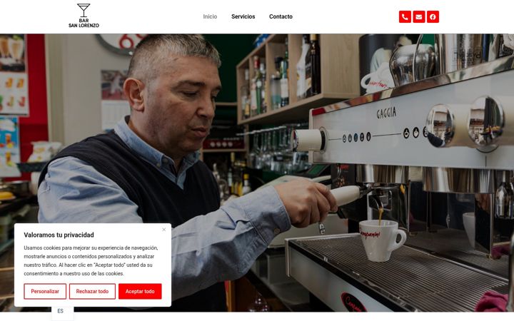 Screenshot of barsanlorenzo.com