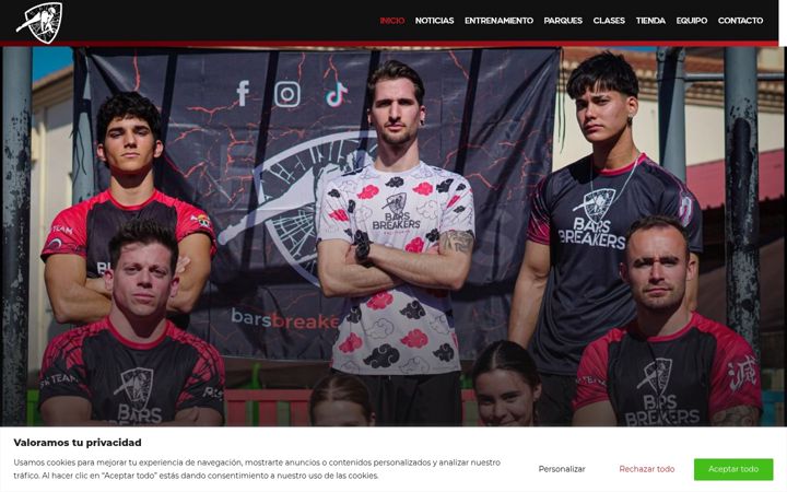 Screenshot of barsbreakers.com