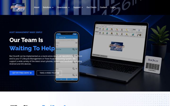 Screenshot of barscan.com