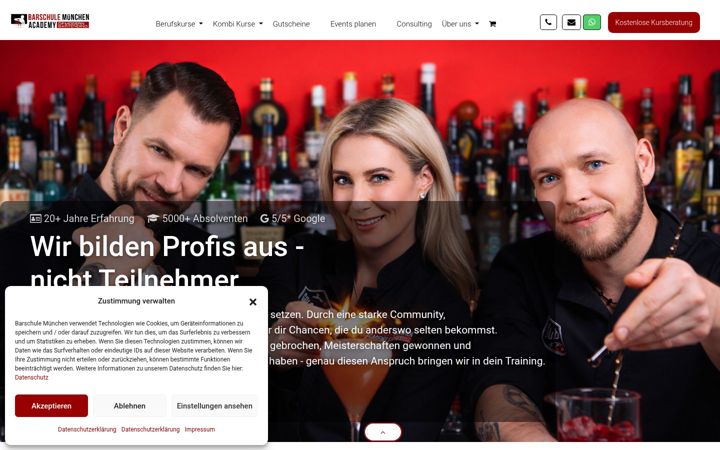 Screenshot ta' barschule-muenchen.de