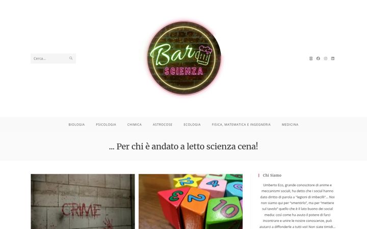 Screenshot of barscienza.it