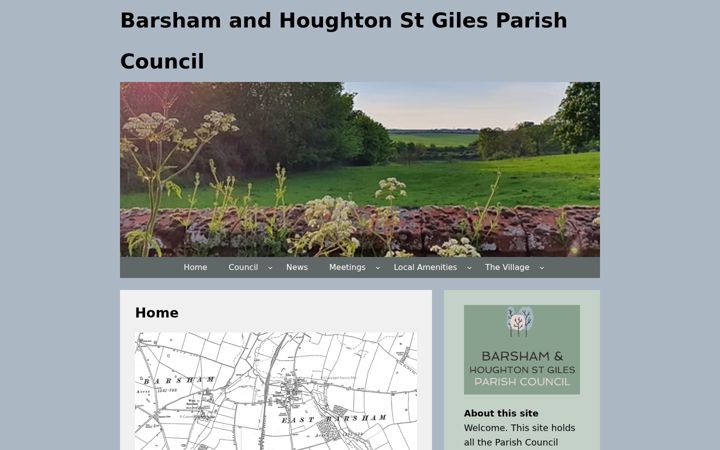 Screenshot von barshamparishcouncil.gov.uk